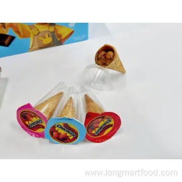 10g Ice Cream Cone Shaped Chocolate Crunch Candy